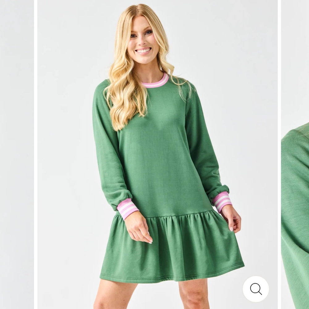 Mary Square Georgia Dress | Olive